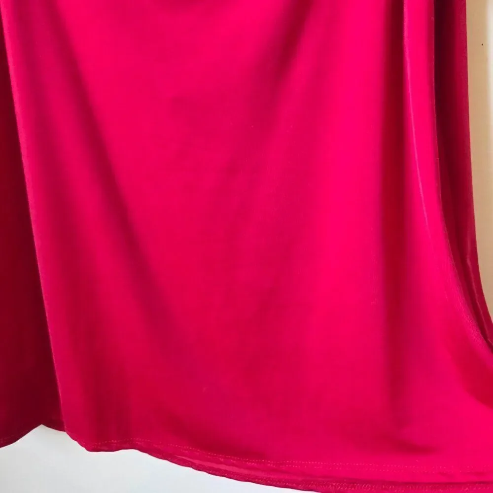 NWT MAURICES SEXY DRESS COWL NECK RED TANK TOP SIZE LARGE - Picture 5 of 12